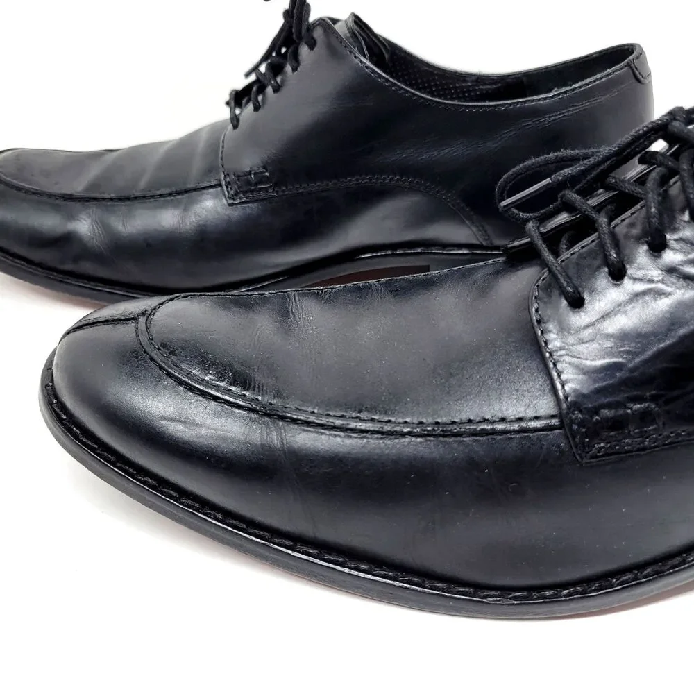 Cole Haan CO8100 Mens Black Leather Split Toe Derbys Size US 12 M Made In India